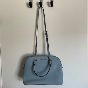 Michael Kors Cindy Dome Leather Satchel